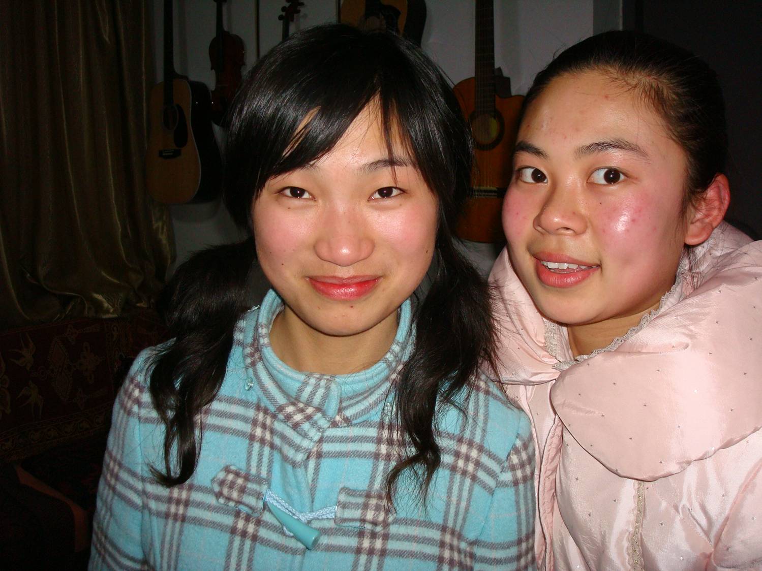 Lily and Fei Fei,  two Chinese students and friends