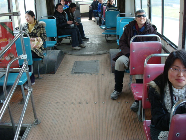 articulated bus in Wuxi,  China