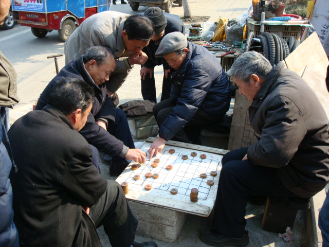 xiang qi, Chinese chess game Wuxi, China