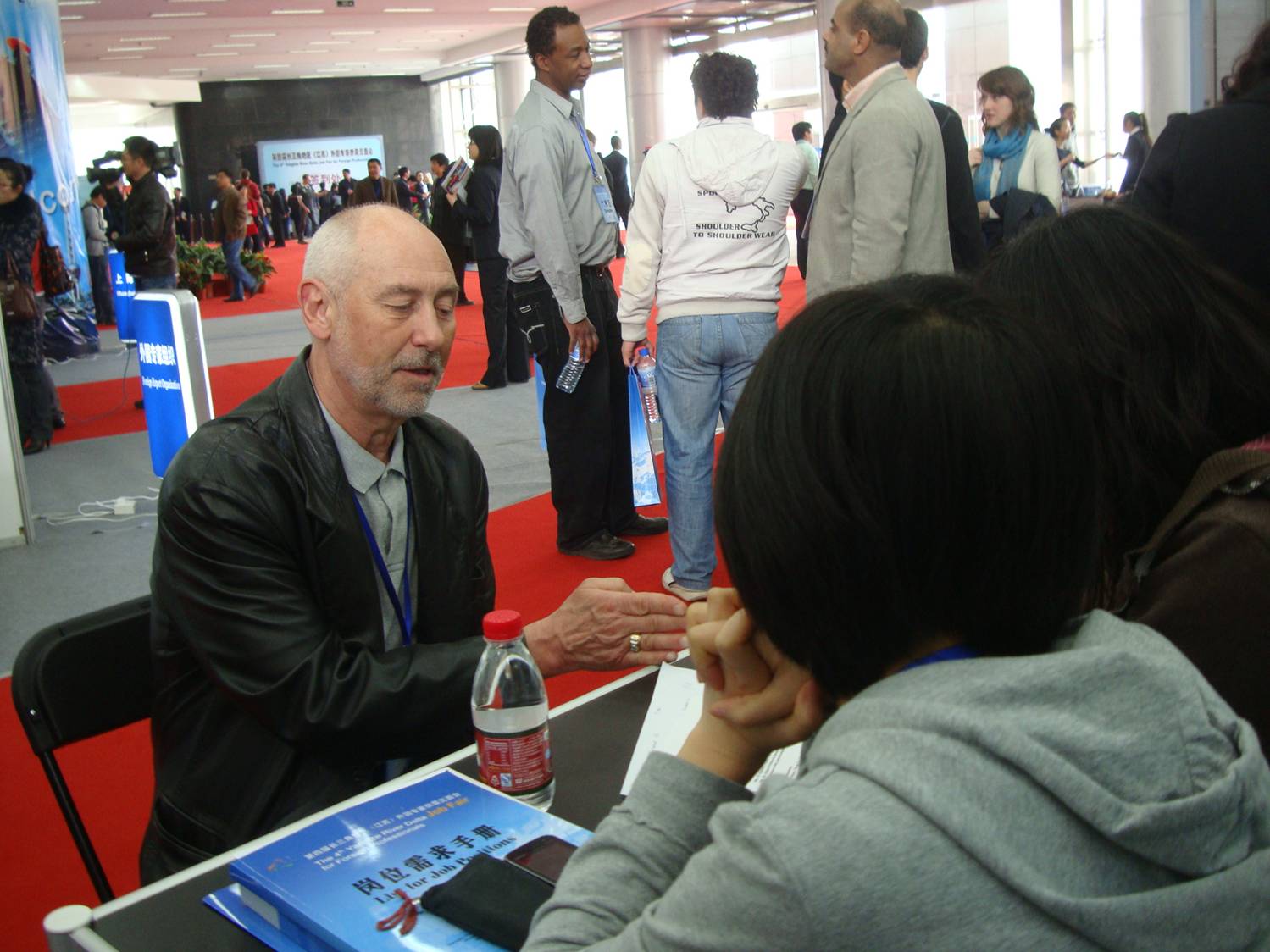 Jack explores potentials at the 4th Yangtze River Delta Job Fair for Foreign Professionals, Nanjing, China