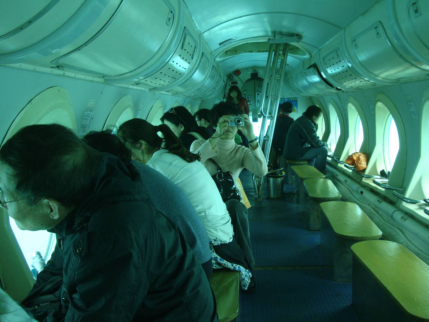 Picture:  This picture makes the submarine look better than it was.  Underwater in Sanya bay, Hainan Island, China