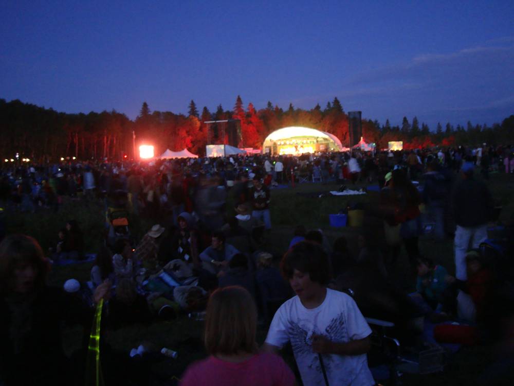 Night at the Winnipeg Folk Festival 2009