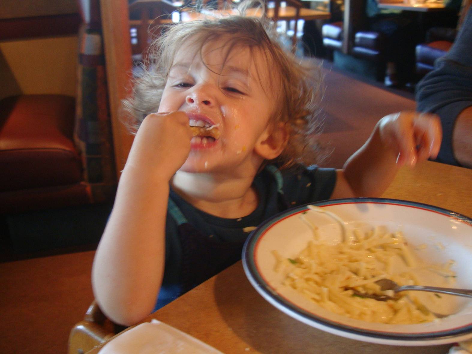 Breakfast with grand kids.  Nanaimo, B.C.