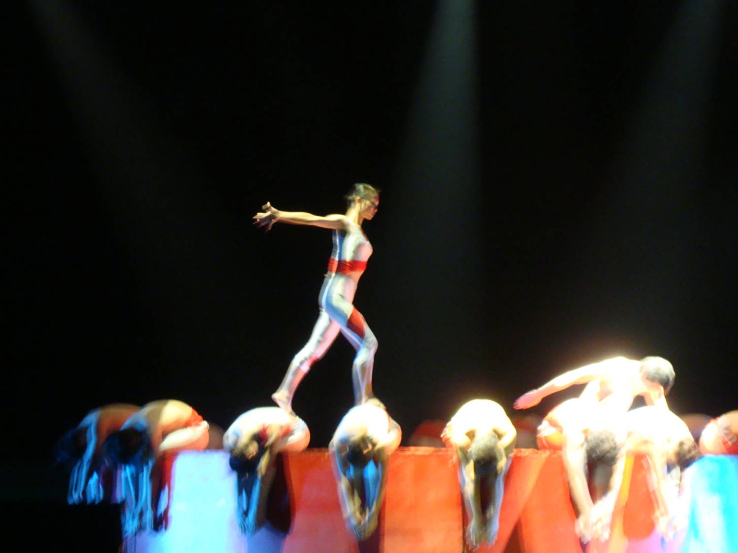 Dancers in performance at Jiangnan University,  Wuxi,  China.  Double click the picture for a video clip.