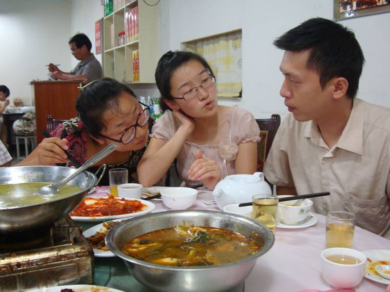 Celebratory dinner.  Wuxi,  China