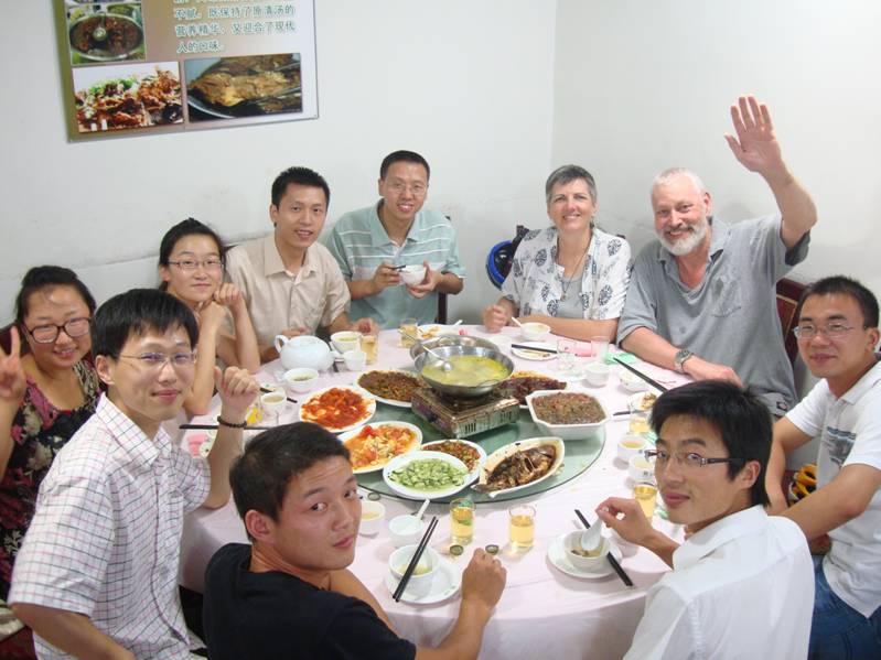 Celebratory dinner.  Wuxi,  China