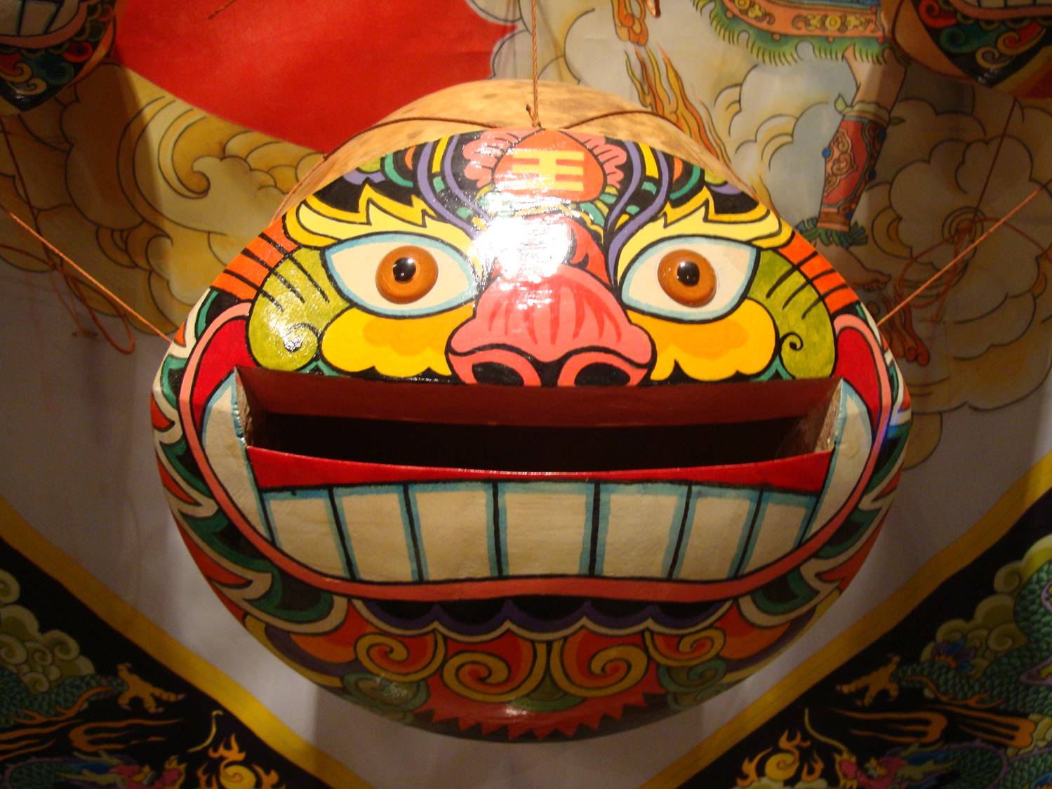 The big whistle on the singing kite. Kite museum,  Nantong,  China