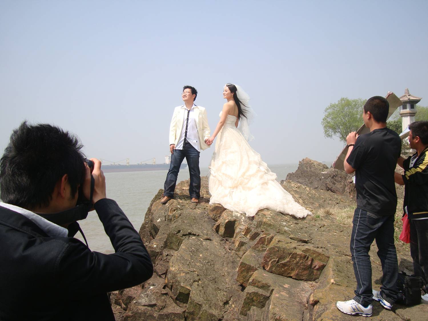 Wedding photographs in process,  Nantong,  China