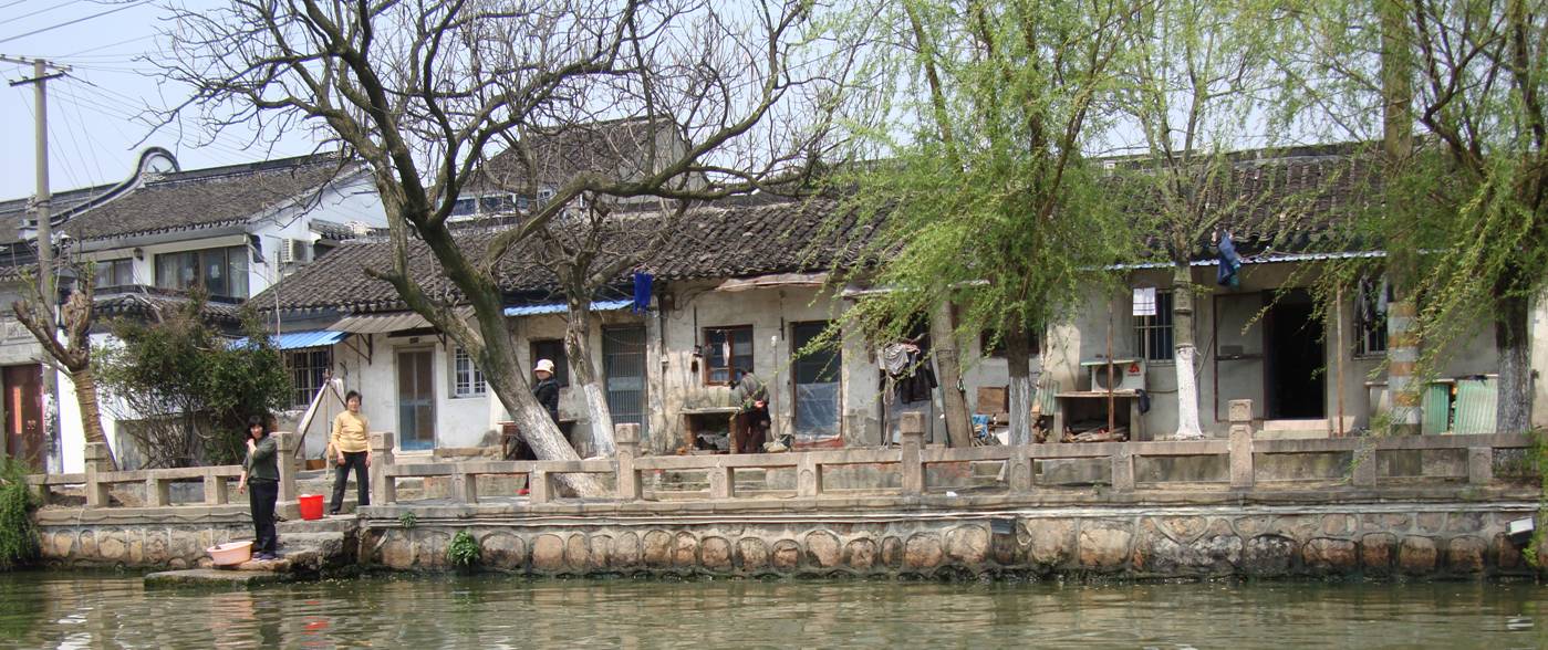 Picture:  On the bank of the canal in Suzhou, China.