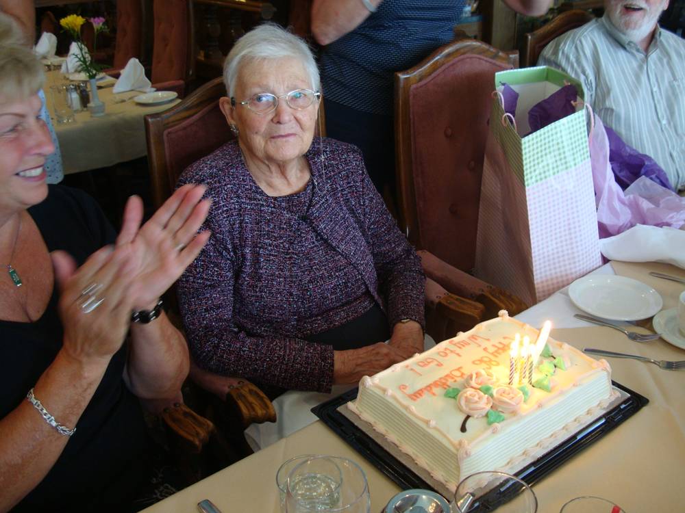 Thea Scott, 86 years old.  Happy birthday mother.