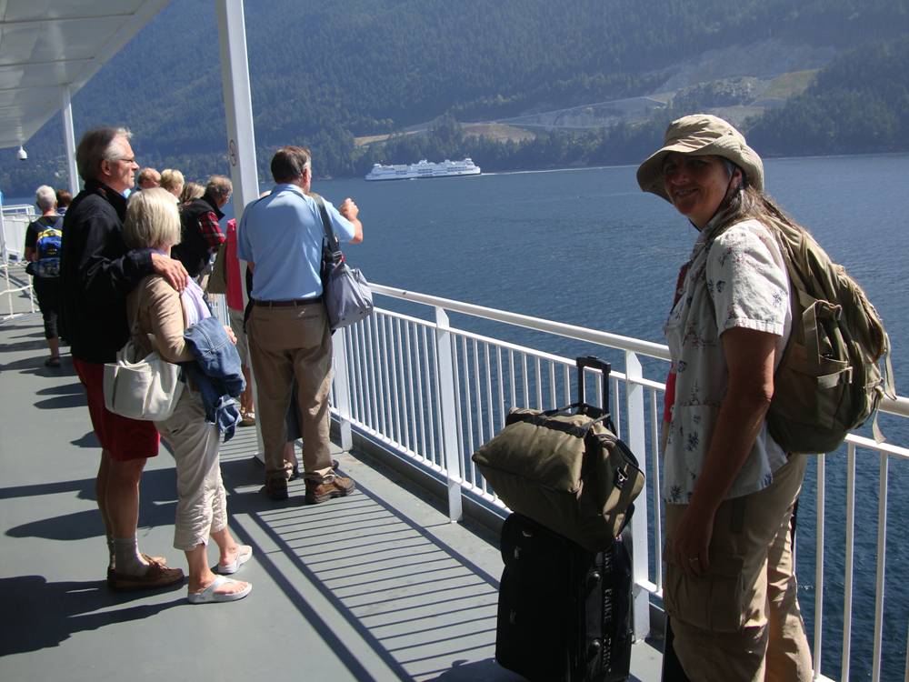 On board the B.C. Ferry back to Horseshoe Bay, B.C., Canada