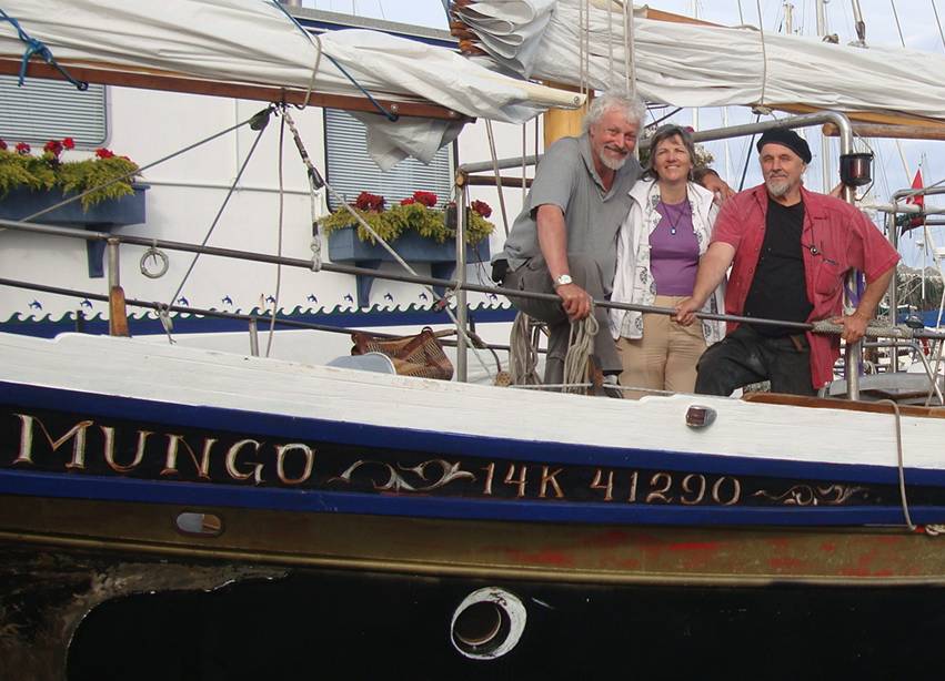 picture:  Godfrey's amazing hand made boat.  Victoria, B.C.