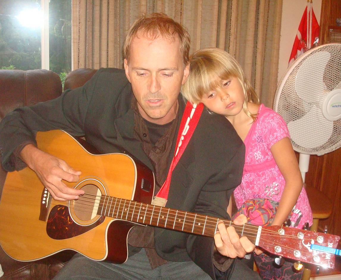 picture: Martin and Chloe at our jam session.  Ruskin, B.C.