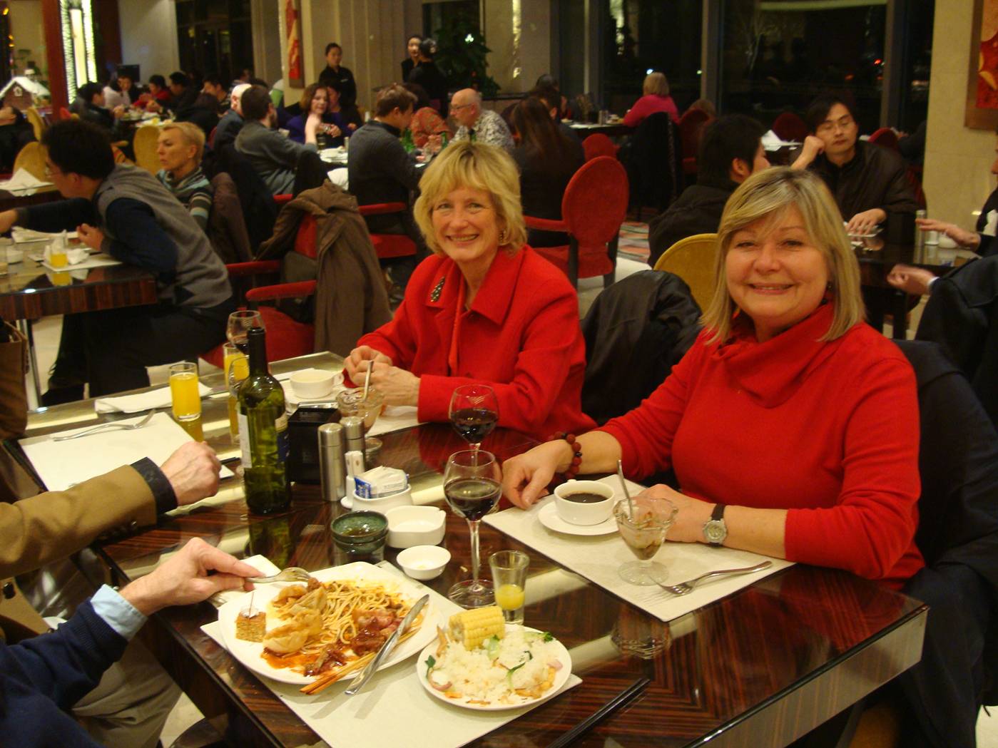 Christmas dinner as guests of the administration, Jiangnan University, Wuxi, China