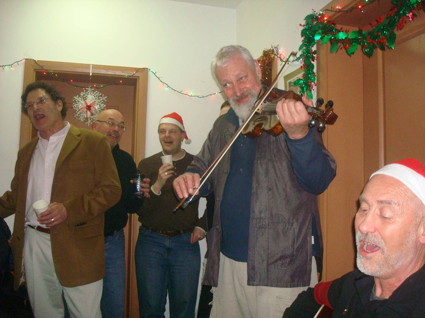 Belting out the classic Christmas songs.  Jiangnan University, Wuxi, China