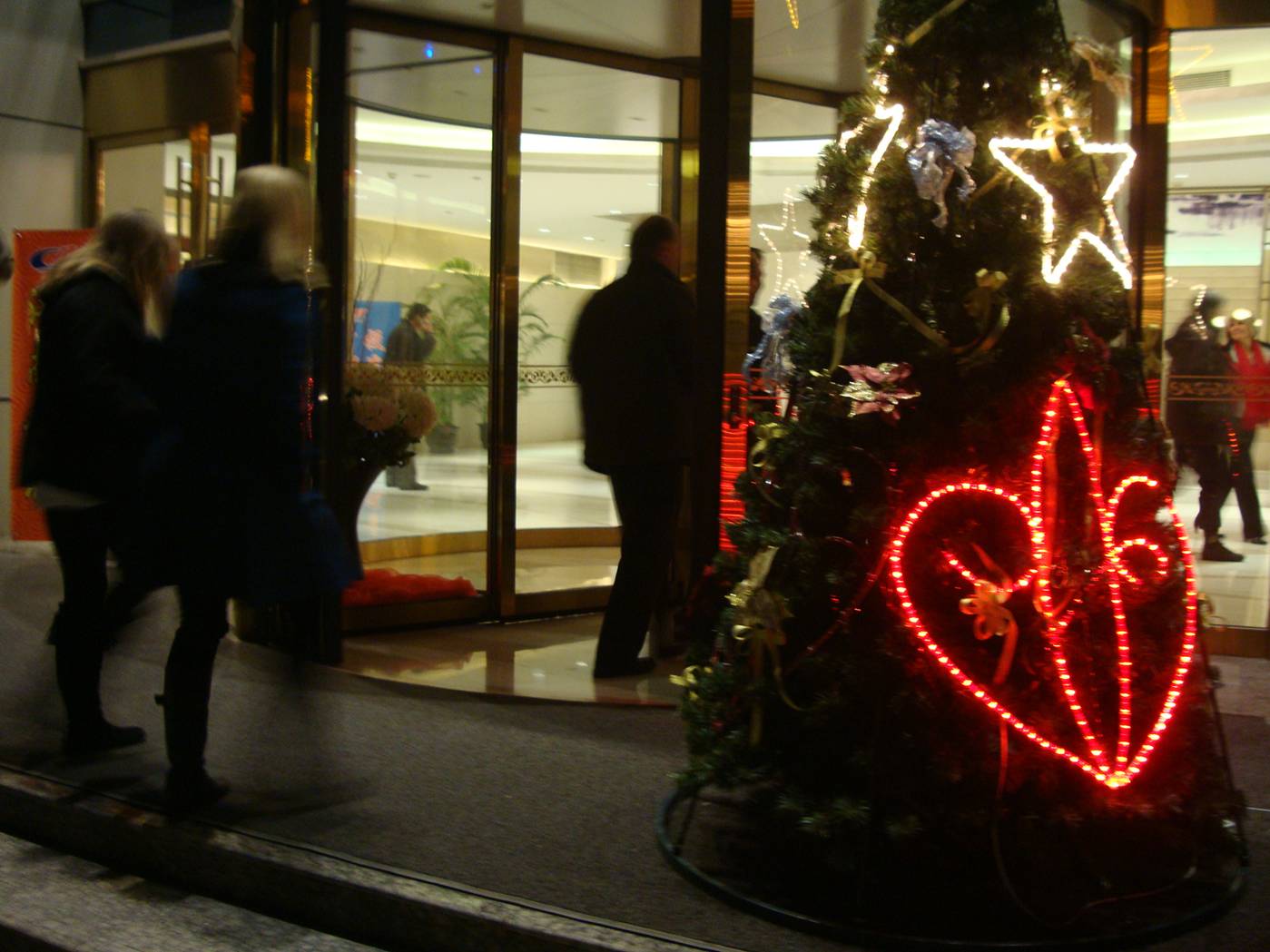 Sometimes I think I see more Christmas in China than I do back home.