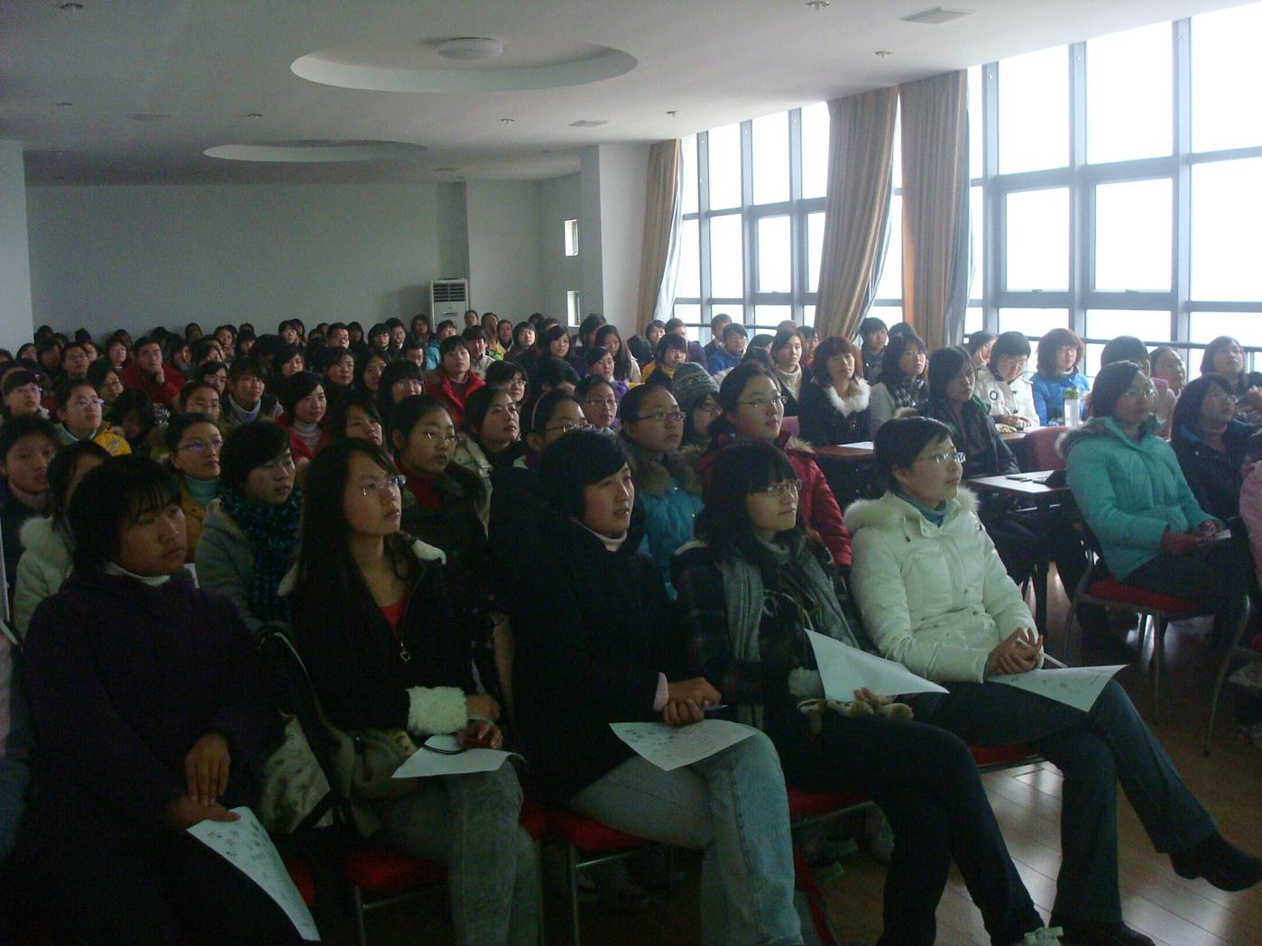 The Christmas culture party on Christmas morning.  Jiangnan University, Wuxi, China