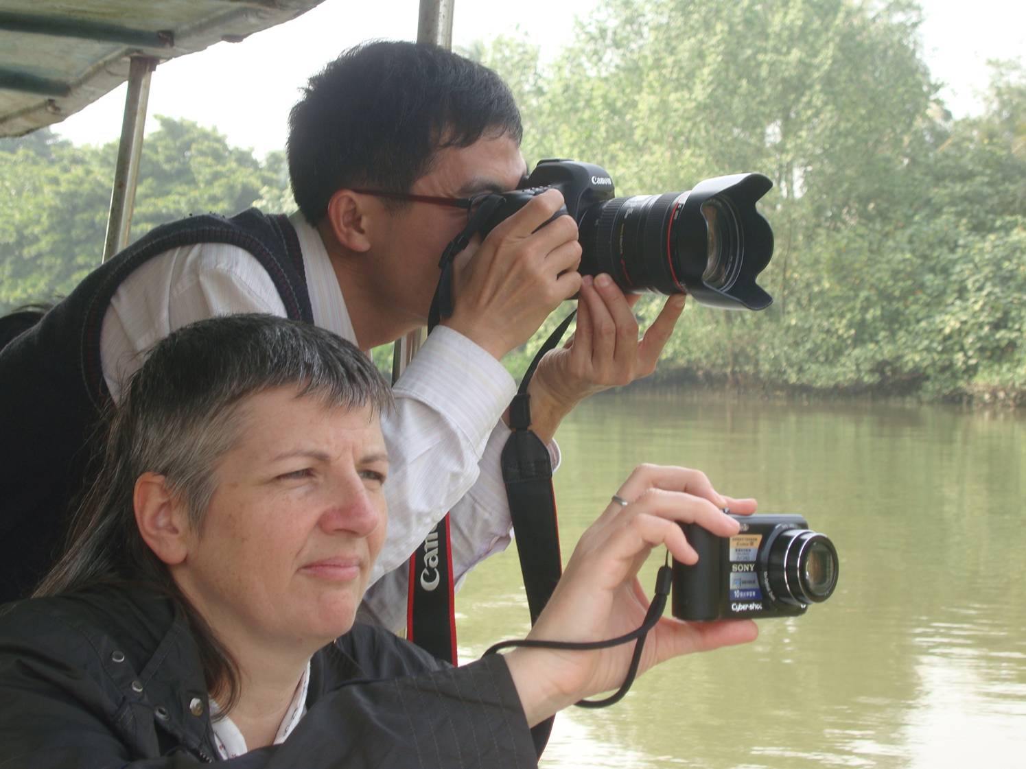 Picture:  The boat ride through the Haikou Mangrove Reserve.  Hainan Island, China