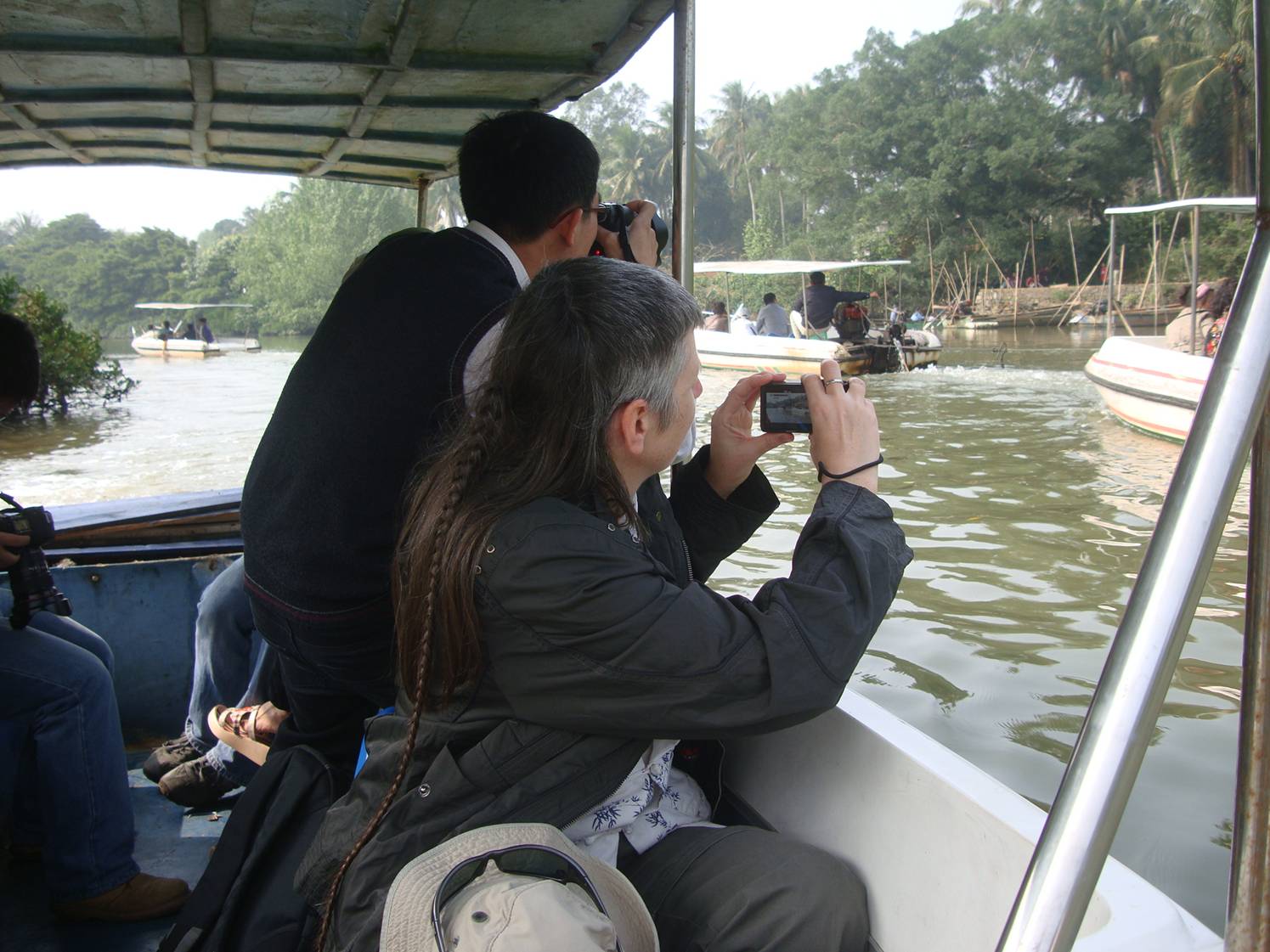 Picture:  The boat ride through the Haikou Mangrove Reserve.  Hainan Island, China