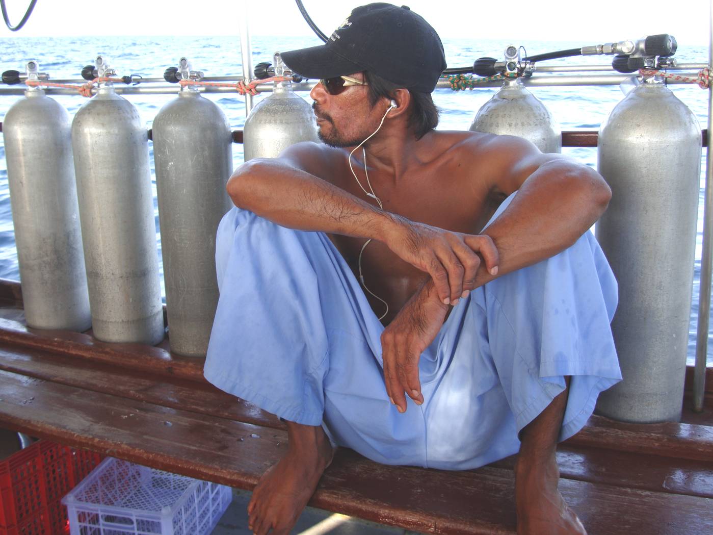 Picture:  Crew member, Dive Asia out of Phuket Island, Thailand