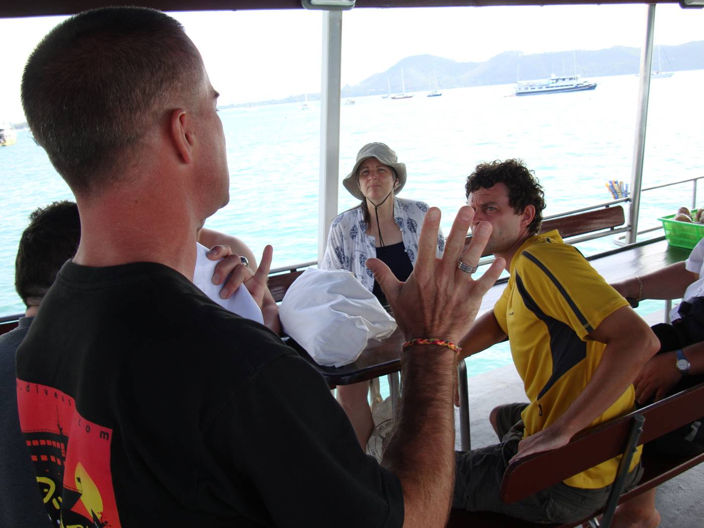 Picture: Orientation by the dive master on board Dive Asia out of Phuket Island, Thailand.