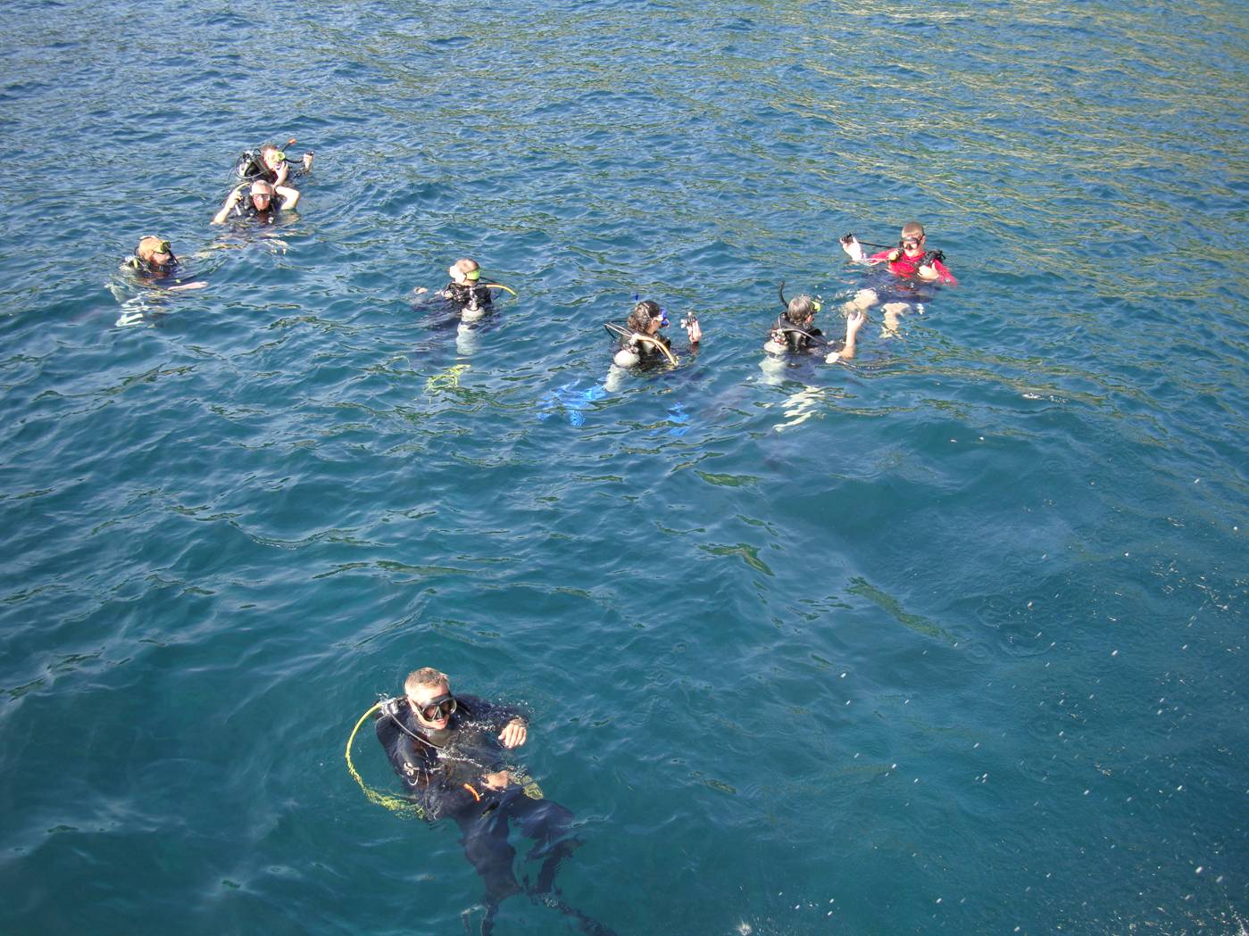 Picture:  Divers prepare to go down.  Dive Asia, Phuket Island, Thailand