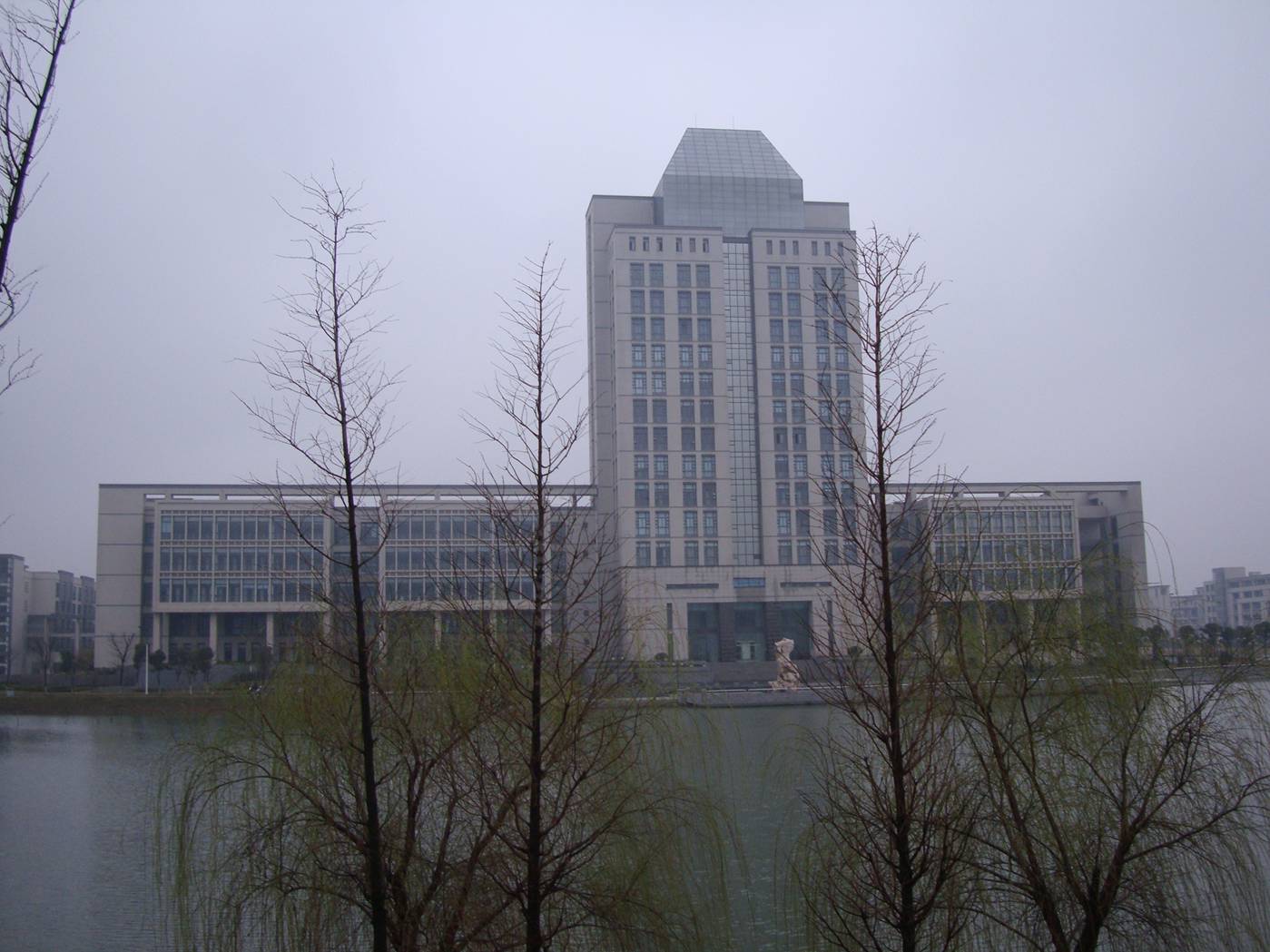 Yes, Spring is coming.  You can see green leaves on the willows in this picture.  Jiangnan University, Wuxi, China