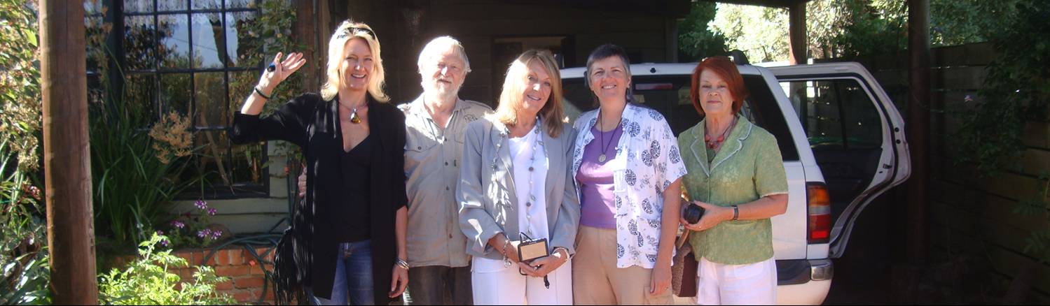 Ruth with our Australian hosts.  Sad to leave you guys.  Moe, Victoria, Australia