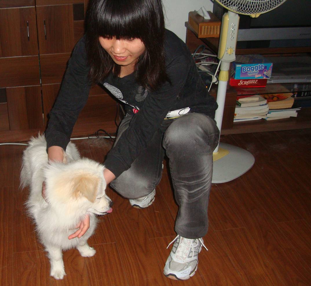 Picture:  Prince brought over this dog because it needed a bath.  Did it ever need a bath.  Jiangnan University, Wuxi, China