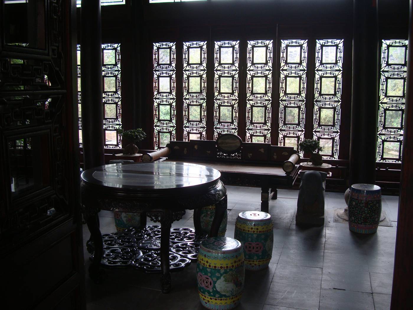 Picture:  A classically furnished  display room near the new museum.  Wuxi, China