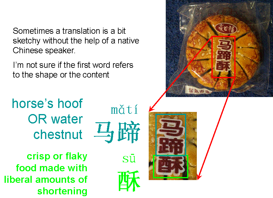 Horse's Hoof or Water Chestnut cookie - baked goods - - Grocery shopping aid in China - Snacks
