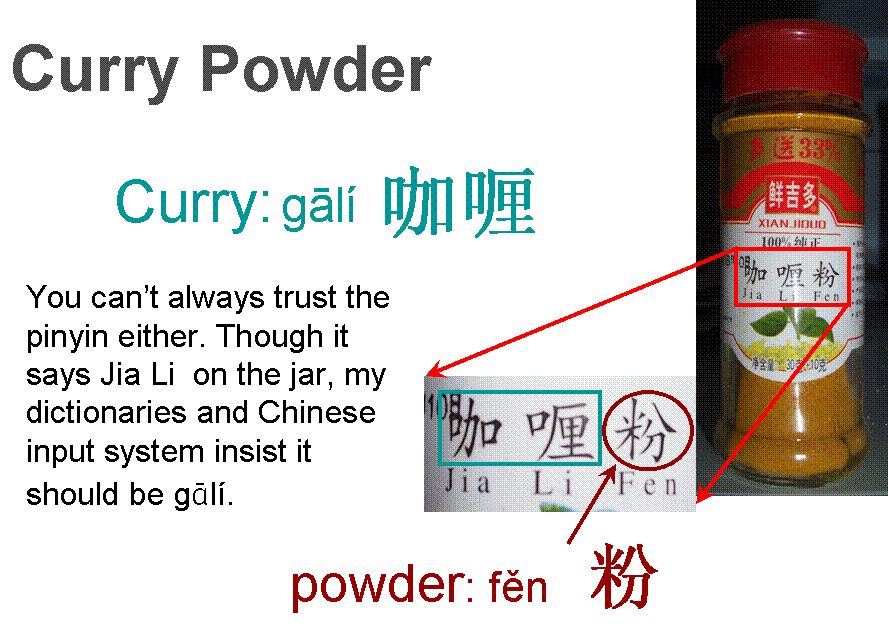 Chinese Curry Powder in a bottle - Grocery shopping in China - Spices