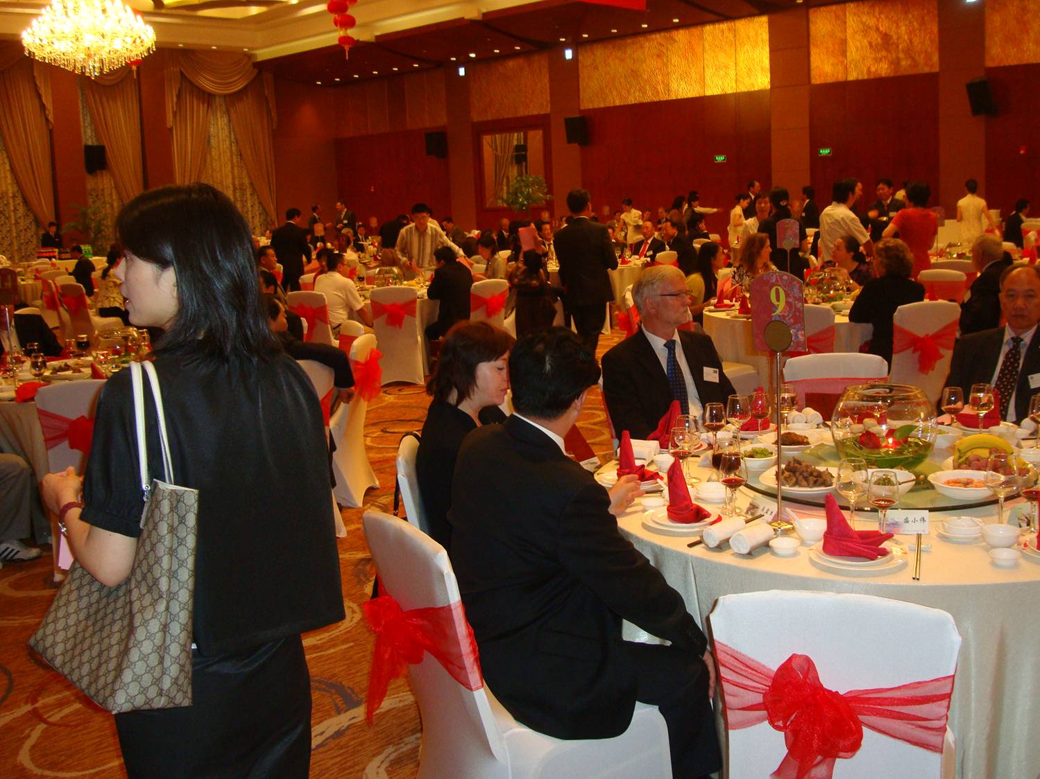 Reception to celebrate the 60th. anniversary of the People's Republic of China, Wuxi, China.