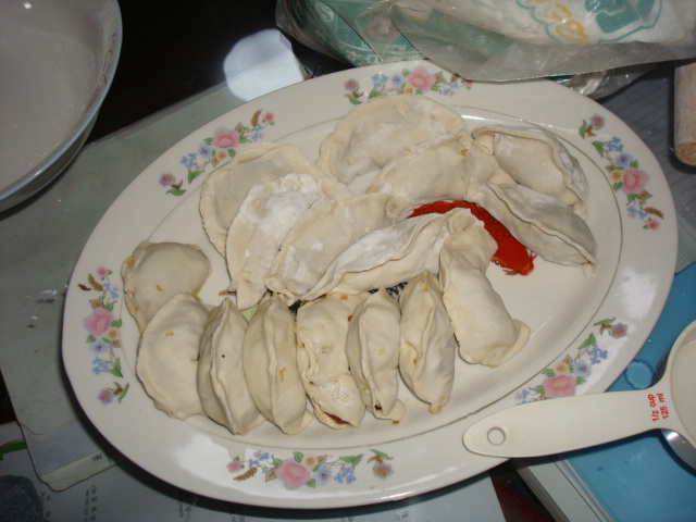 plate of jiaozi